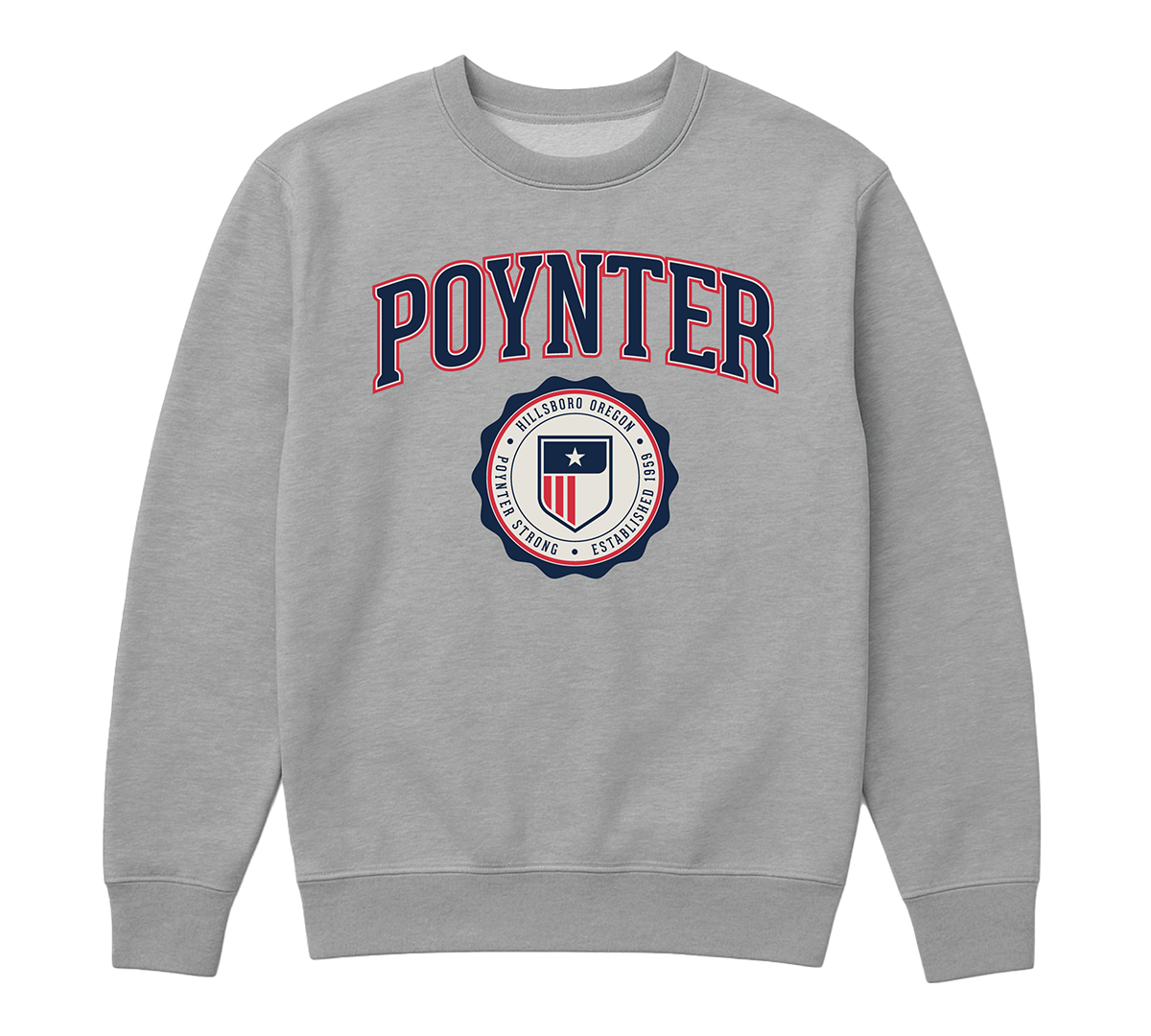 Poynter Seal Crew Neck - Heather Grey