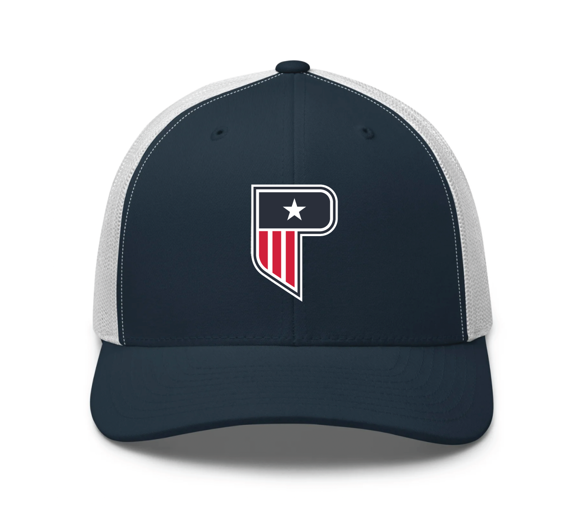 Poynter P Trucker Cap - Navy/White
