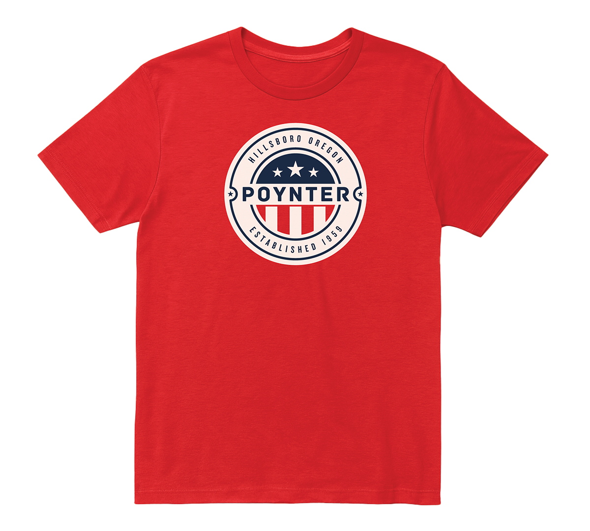 Circular Badge Tee - Red