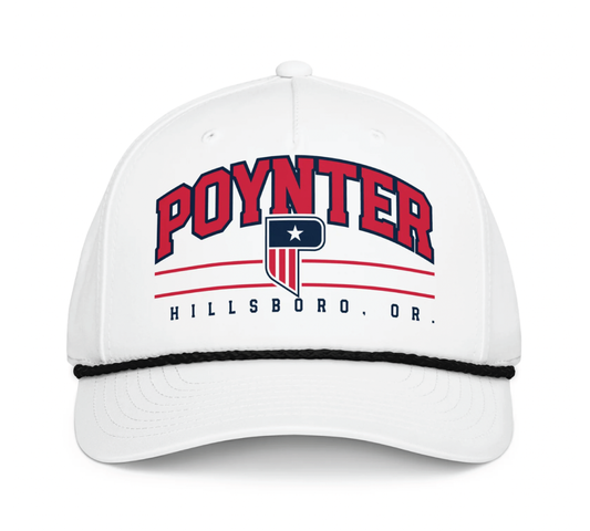 Arched Crest Rope Cap - White