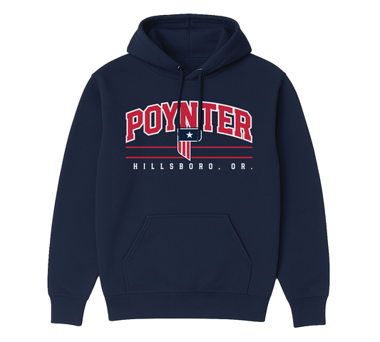 Arched Crest Hoodie - Navy