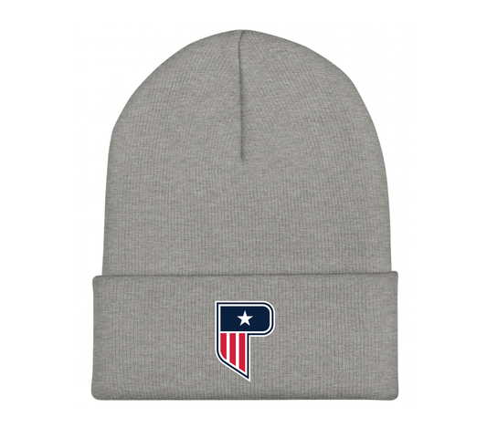 Poynter P Cuffed Beanie - Heather Grey