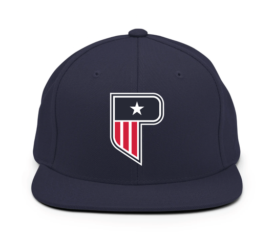 Poynter P Snapback Cap - Navy