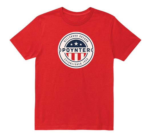 Circular Badge Tee - Red
