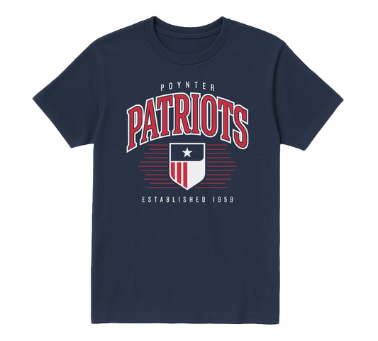 Collegiate Crest Tee - Navy